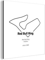 Wanddecoratie Metaal - Aluminium Schilderij Industrieel - Red Bull Ring - Formule 1 - Circuit - 50x50 cm - Dibond - Foto op aluminium - Industriële muurdecoratie - Voor de woonkamer/slaapkamer - Cadeau voor man