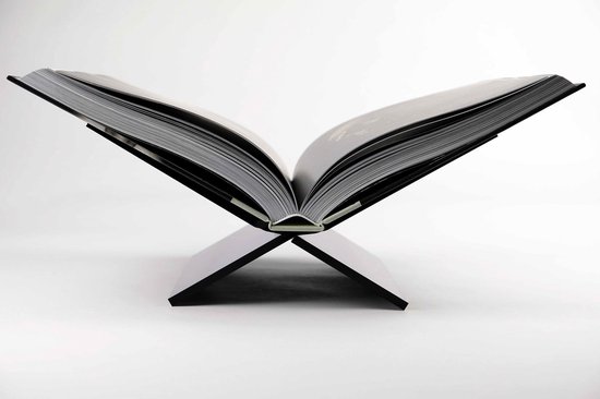Support de livre - Porte-livre en verre acrylique - Zwart mat - 36x24cm -  Design