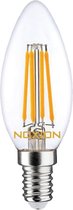 Noxion Lucent LED E14 Kaars Filament Helder 4.5W 470lm - 827 Zeer Warm Wit | Dimbaar - Vervangt 40W.