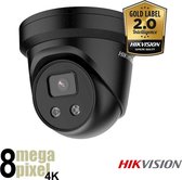 Hikvision 4K dome beveiligingscamera - microfoon en speaker - starlight - SD-kaart slot - DS2386B-ISU/SL