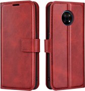 Deluxe Book Case - Nokia G50 Hoesje - Rood