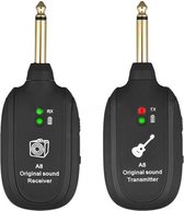 Hoobi® A8 Draadloos Gitaarsysteem - Gitaarzender - Gitaar Spelen zonder kabel- Sound Transmitter