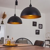 Belanian.nl - Industrieel, modern hanglamp zwart 2-vlammig,Scandinavisch Boho-stijl  E27 fitting voor  Eetkamer, slaapkamer, woonkamer