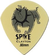 Clayton Spike teardrop plectrums 6-pack 0.80 mm
