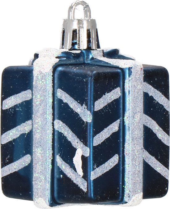 Boules de Boules de Noël Springos | Décorations de Noël | Incassable | 77 pièces | Bleu marine