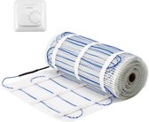 Set 5m² Mat 150Watt/m² + Thermostaat | Vloerverwarmingsmat Set 5m² | 150Watt/m² + gratis WARMUP Mstat AAN/UIT thermostaat | Elektrische vloerverwarming