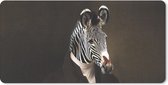Bureauonderlegger - Zebra - Dieren - Kunst - 60x30 - Muismat