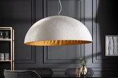 Elegante design hanglamp KAP 70cm witgouden hanglamp glasvezel als materiaal