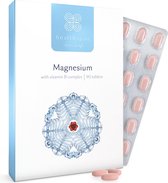 Healthspan Magnesium 375mg | 90 tabletten | Vitamine C & vitamine B complex toegevoegd| Immuungzondheid | Ondersteuning voor uw botten, tanden, spieren en zenuwstelsel | Veganistis