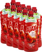 Ajax Allesreiniger Voordeelverpakking - 10x Klaprozenveld - 1250ML