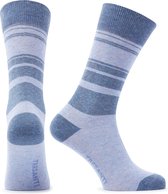 EMERIC | Sokken met onregelmatige strepen in het blauw