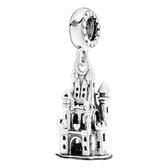 Tracelet - Zilveren bedels - Bedel Sprookjes Kasteel | 925 Sterling Zilver - Pandora compatible - Met 925 Zilver Certificaat - Valentijn tip