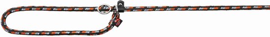 Trixie hondenriem mountain rope retriever zwart / oranje (170X0,8 CM)