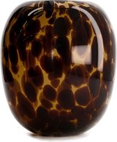 - vaas glas ø18x20.5cm - brown - 18x205x