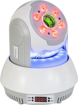 Laser GOBO Moving Head met Wash LED & LED ring (wit)