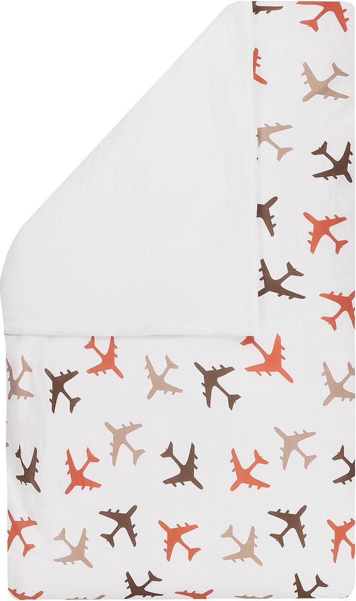 BINK Bedding Dekbedovertrek Planes Choco 80 x 60 cm (zonder sloop) BINK Bedding Dekbedovertrek Planes Choco 80 x 60 cm (zonder sloop)