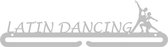 Latin Dancing Medaillehanger RVS (35cm breed) - Nederlands product - incl. cadeauverpakking - eigen ontwerp mogelijk - sportcadeau - topkado - medalhanger - medailles - danscadeau - dansprestaties- danssport- muurdecoratie