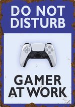Wandbord 'Do not disturb Gamer at work (PlayStation 5)'