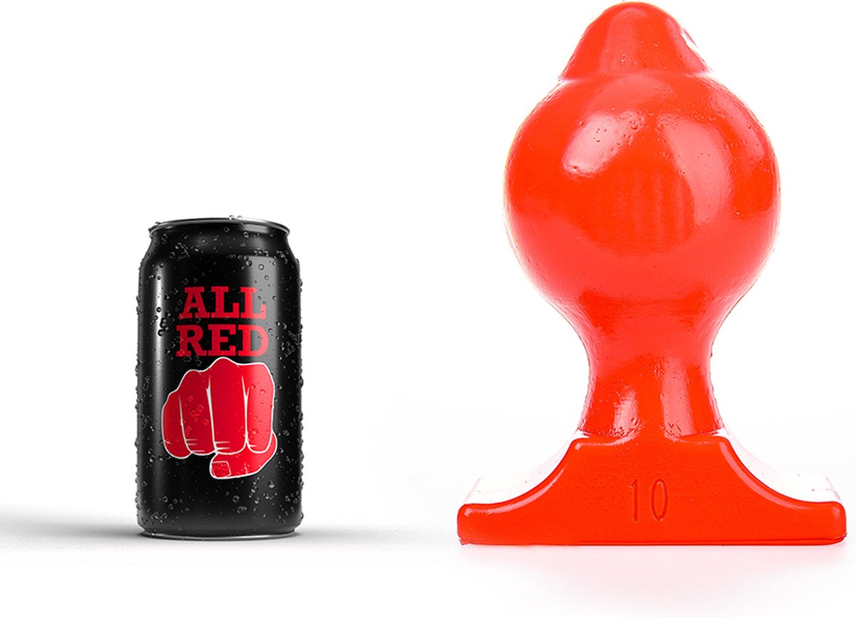 Goedkoopste All Red Butt Plug 18 x 10 cm - rood