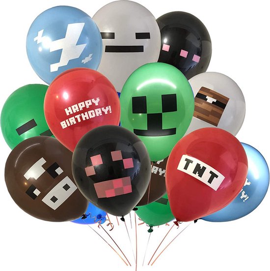 50 delig verjaardagset - Thema: Minecraft - Versiering voor feestjes,  verjaardag -... | bol