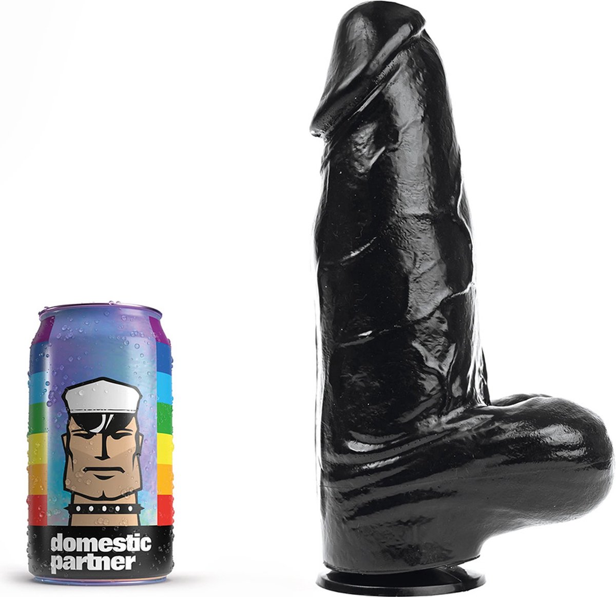Goedkoopste Domestic Partner - Panzer Large - Dildo - 25 x 7.5 cm - Zwart