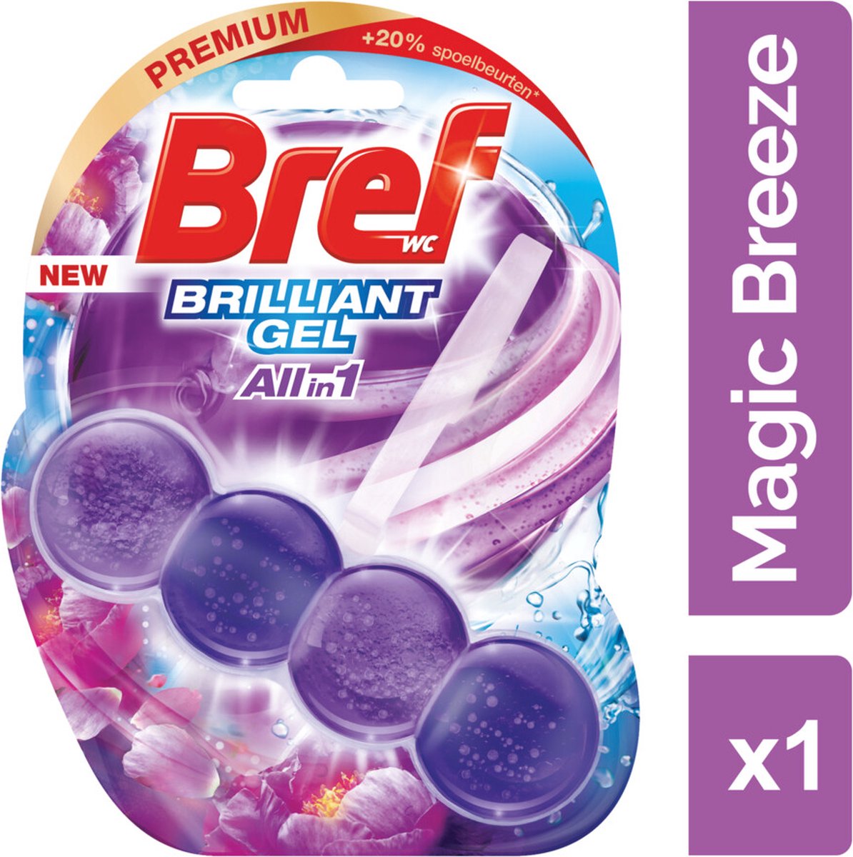 Bref - Toiletblok - Brilliant Gel - Magic Breeze - 42g