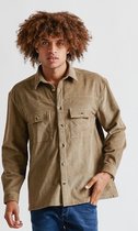 Haze & Finn Overhemd Over Shirt Corduroy Mu16 0131 Walnut Mannen Maat - XL