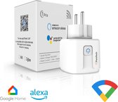 PuroTech Slimme Stekker - Tijdschakelaar & Energiemeter - Smart Plug - Geschikt Voor Alexa / Google Home - Verbruiksmeter - Energiekosten