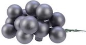 Oneiro's luxe kerstballen Titan Grey - SET VAN 144 - ø2 cm - kerstbal - luxe verpakking – kerstcollectie – kerstdecoratie – kerstboomhanger – kerstversiering