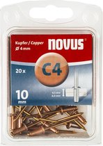 Novus Blindklinknagel C4 X 10mm, Koper, 20 st. - 045-0039