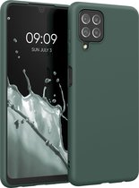 kwmobile telefoonhoesje voor Samsung Galaxy A22 4G - Hoesje voor smartphone - Back cover in mosgroen