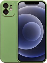 Smartphonica iPhone 12 siliconen hoesje - Groen / Back Cover
