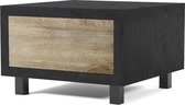 Bijzettafel met 1 lade 70x70x36 cm eiken