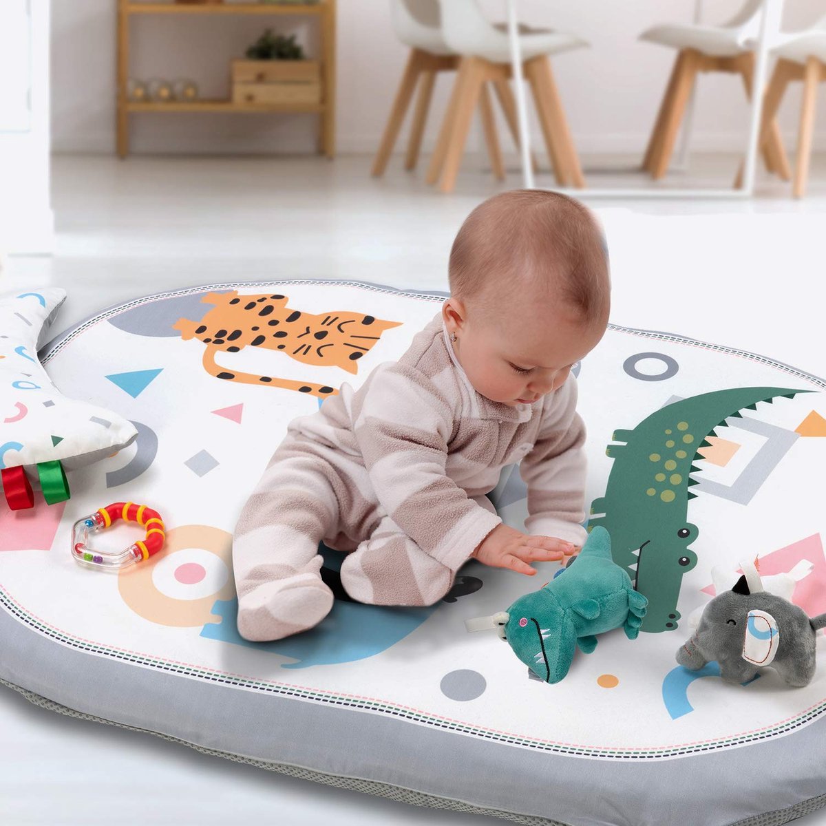 Babygym - Dikke Speelmat voor Baby - Geschikt voor harde vloeren - Spelend  leren -... | bol.com