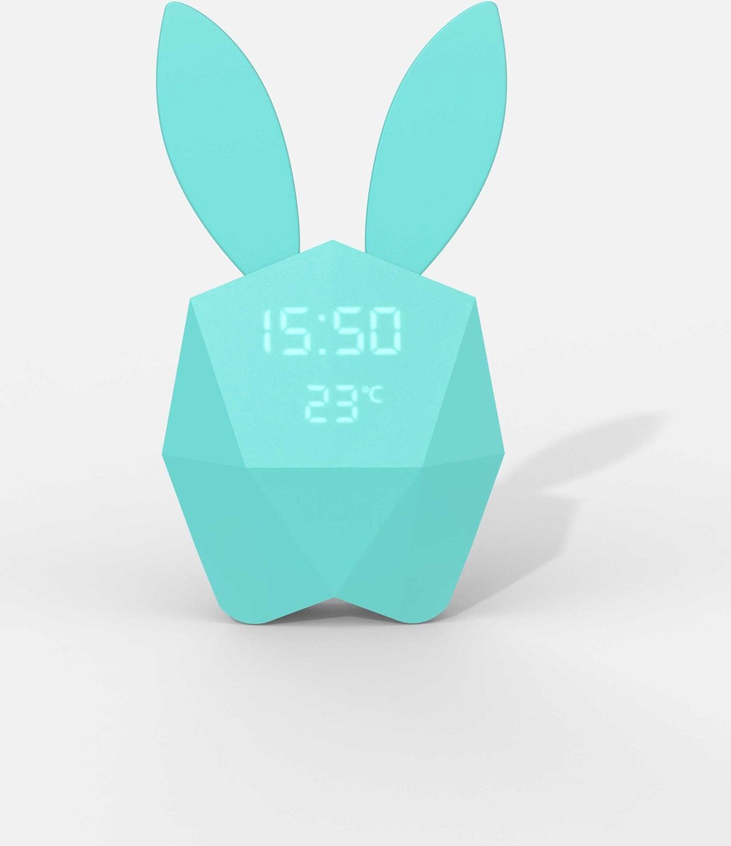 Mobility on Board - Cutie Clock - Turquoise - Smart alarm klok met bluetooth