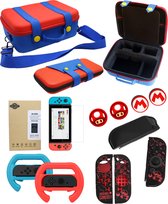 Playcorner Nintendo Switch 7-in-1 Accessoires Set met koffer - Super Mario Thema