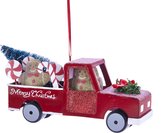 Kurt S. Adler Auto met gingerbread figuurtjes ornament 8cm