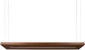 Holtaz®- Hanglamp - Eetkamerlamp - Ledlamp - Hanglamp van hout - Plafondlamp werkkamer - in hoogte verstelbaar / 100x20x4cm / Bruin