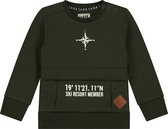 SKURK Sven Baby Jongens Donkergroene Sweater - Maat 86