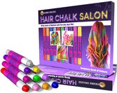 Desire Deluxe Haarkrijt voor meisjes, haarkrijt om haar te kleuren, speelgoed voor Kerstmis, 10 wasbare haarkleurpotloden, voor carnaval, voor kinderen van 3 tot 11 jaar