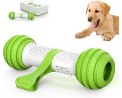 Petgeek Playbone - Honden Speelgoed - Interactief Hondenspeelgoed - Hondenspeeltjes - Honden Speelgoed Intelligentie - Wit Groen