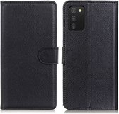 Book Case - Samsung Galaxy A03s Hoesje - Zwart