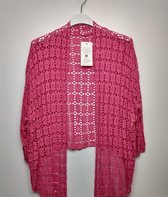Dames vest Vera Fuchsia hard roze donkerroze bolero one size