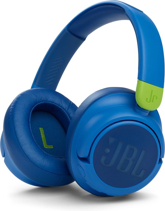 JBL JR460NC Kids - Draadloze over-ear koptelefoon met Noise Cancelling - Blauw