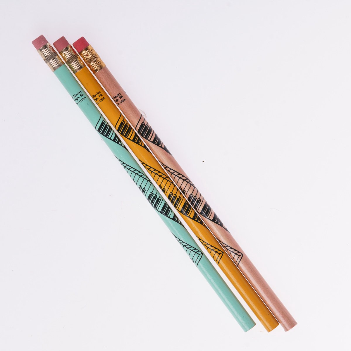 Potlood Pianotoetsen, verschillende kleuren