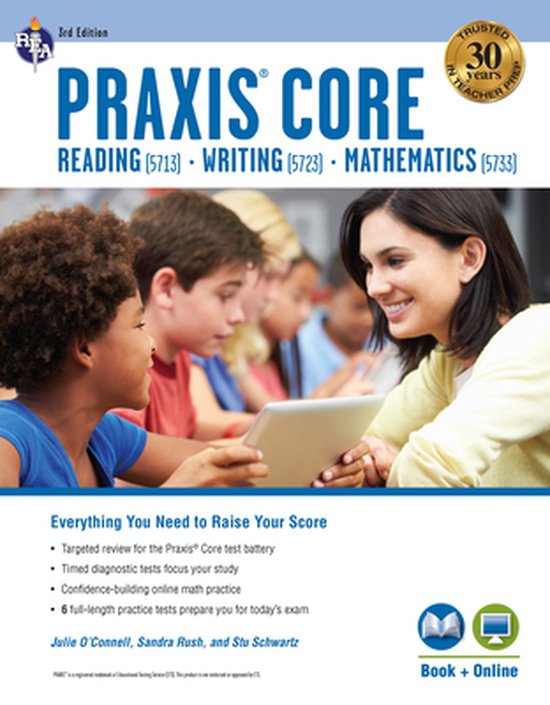 Praxis Teacher Certification Test Prep- PRAXIS Core Academic ... - cover