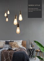 Industriele LED Hanglamp Zwart E27 3-LAMPEN - Minimalistisch Design