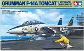 1:48 Tamiya 61122 Grumman F-14A Tomcat Late - Carrier Launch Set Plastic Modelbouwpakket