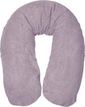 Form Fix XL Voedingskussenhoes - Body Pillow Kussensloop - Zwangerschapskussen hoes - Zijslaapkussen hoes - Badstof/Katoen Hoes - Mauve