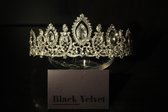 Mooie tiara, kroon, bruid, prinses, haaraccessoire, luxe diadeem, Haarpin, bloemen, haarpin, strass, koningin, maangodin, godin